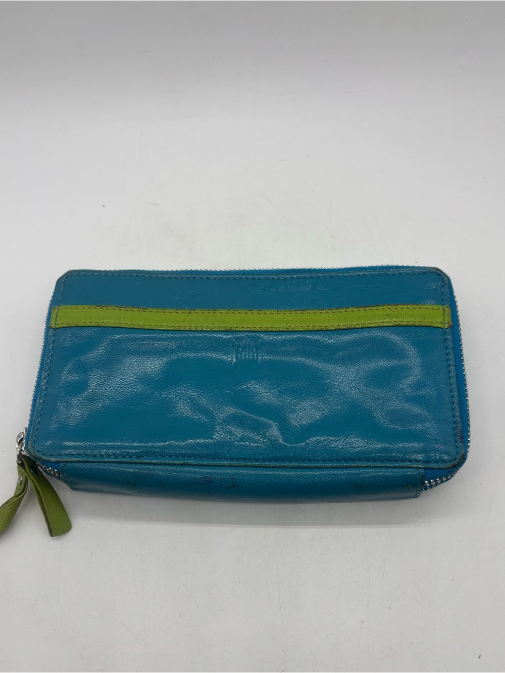 Tusk Capri Double Zip Around Wallet Sapphire Moss Women’s